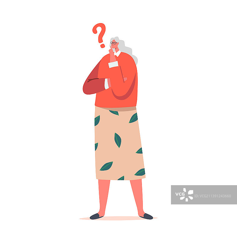 老年痴呆症和记忆力减退概念老年妇女图片素材