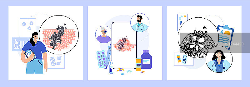 肿瘤细胞概念图片素材