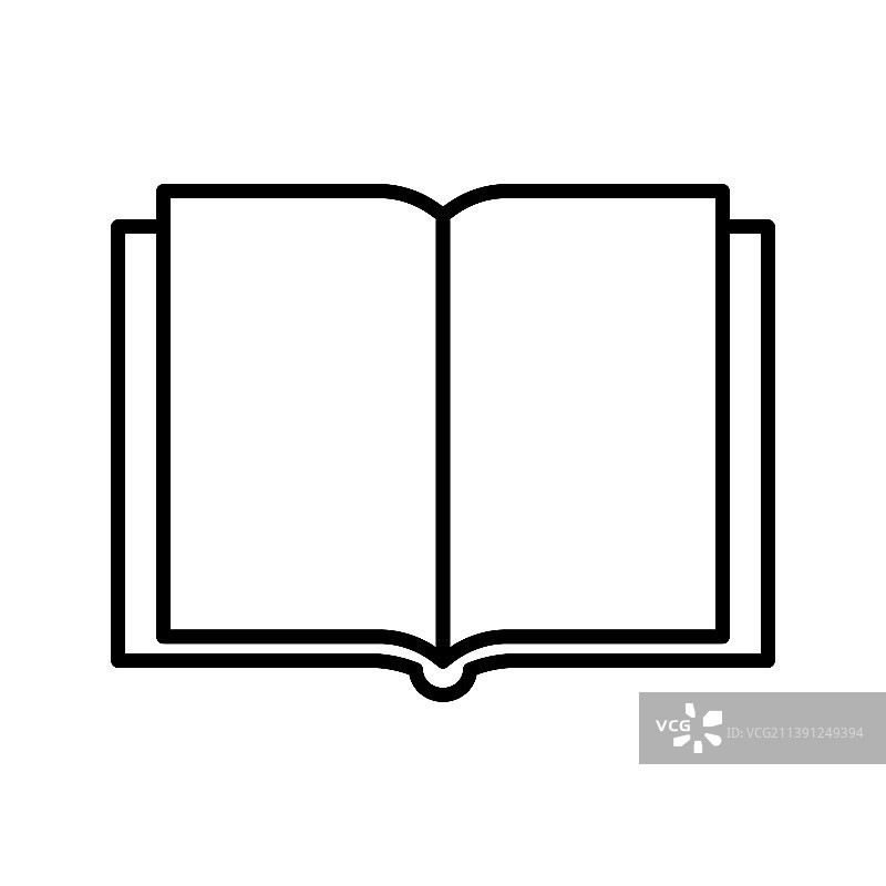 在浅色背景上打开的空白书本设计图片素材