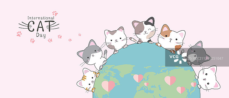 国际猫日图片素材