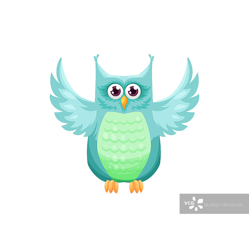 卡通猫头鹰图片素材