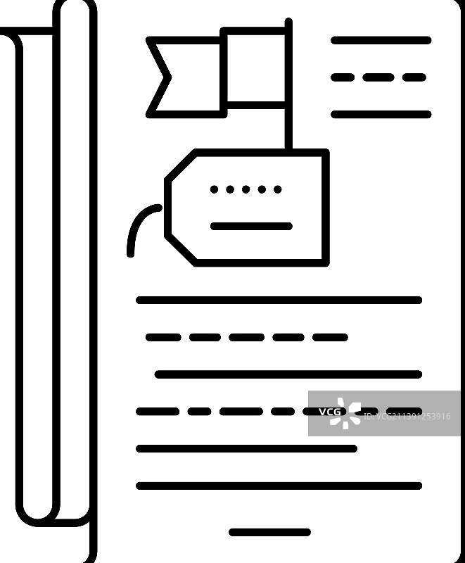 故事讲述声誉管理线性图标图片素材