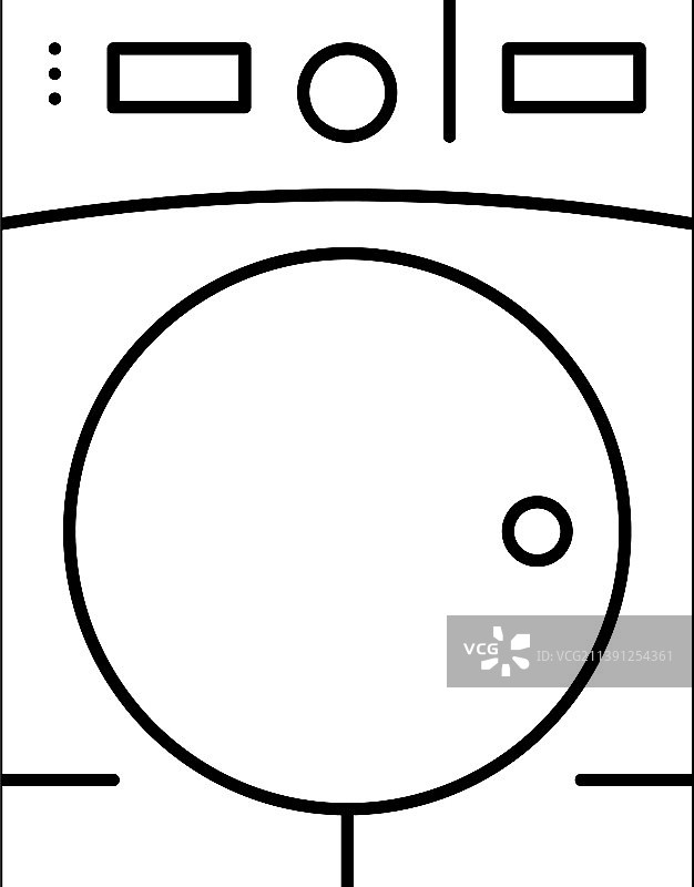 烘干机线条图标图片素材