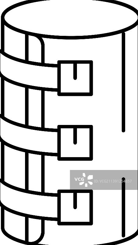 绷带医疗线条图标图片素材