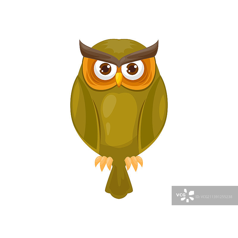 猫头鹰智慧和猎物象征独立图标图片素材