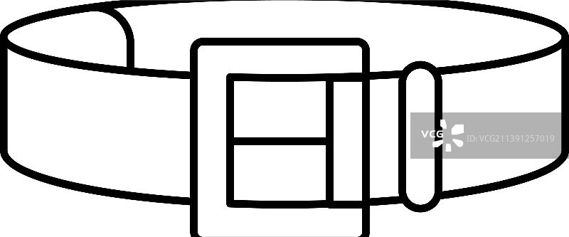 腰带服装配饰线条图标图片素材