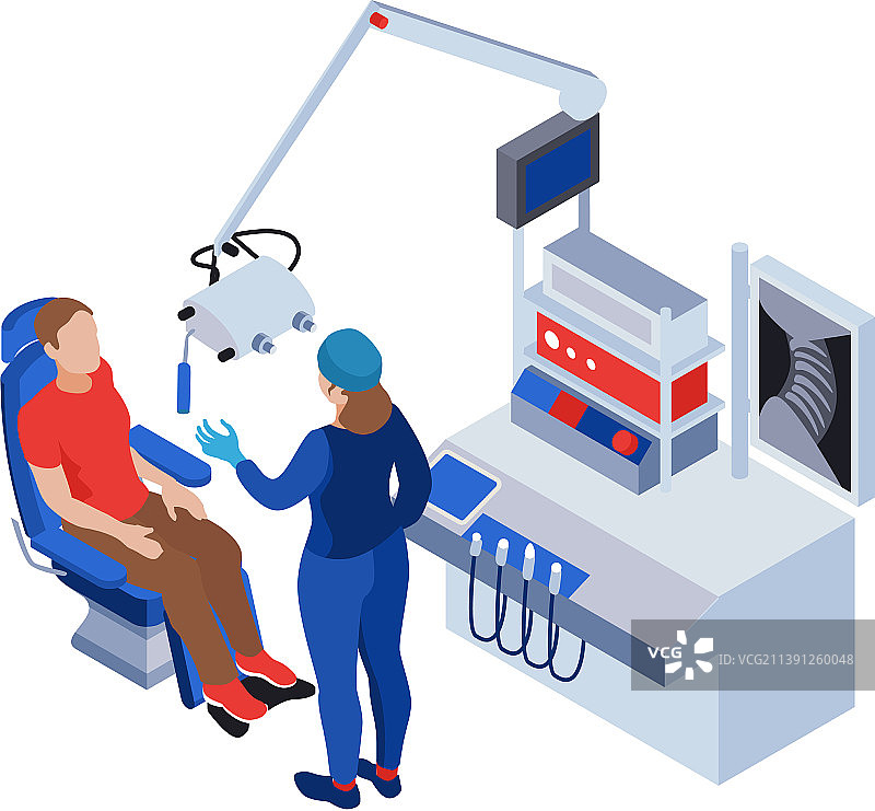 耳鼻喉科2.5D图图片素材