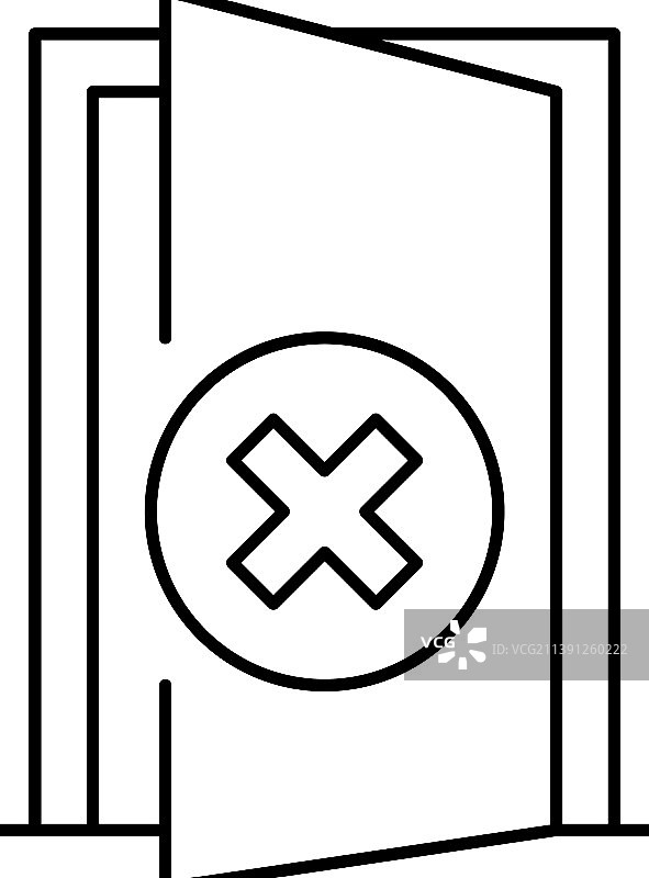 禁止燃火标志线性图标图片素材