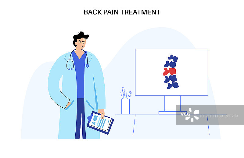 背痛治疗图片素材