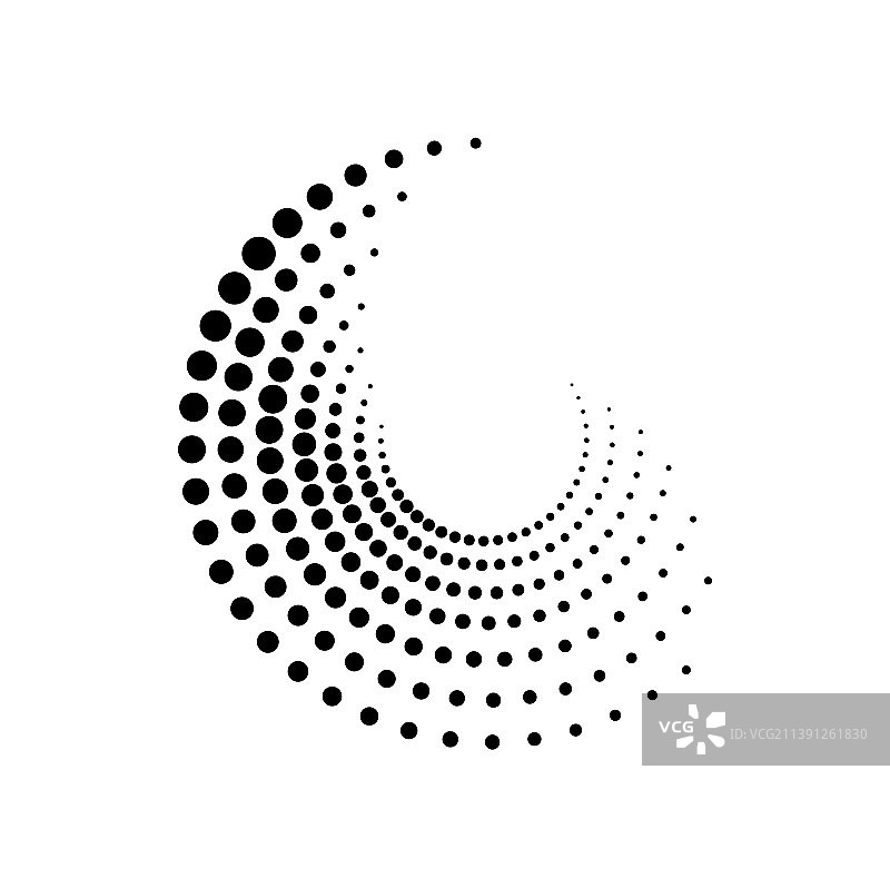 抽象半色调黑白圆形图案图片素材