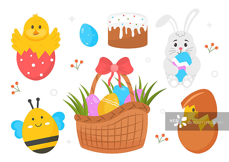 复活节套装图片素材