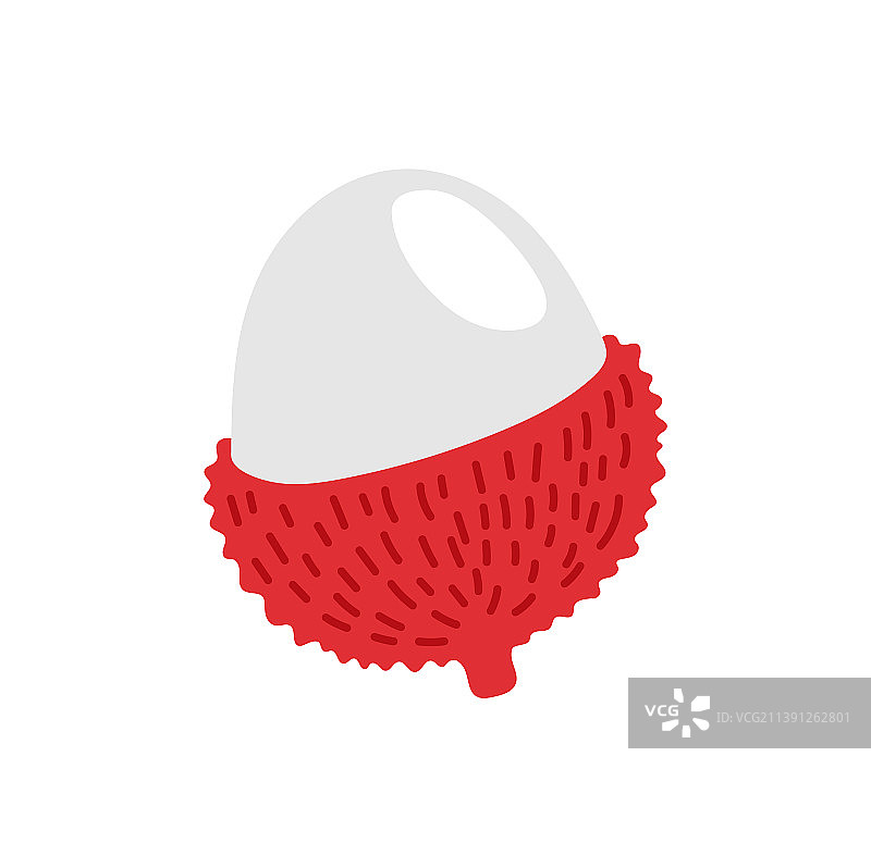 荔枝卡通红毛丹热带甜点图片素材