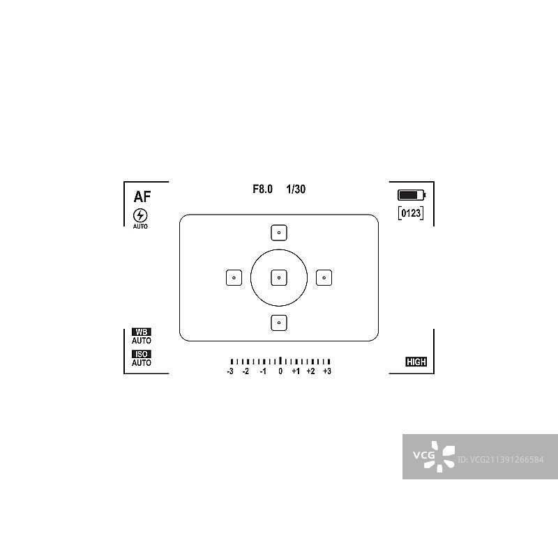 摄像机取景器屏幕视频录制显示图片素材