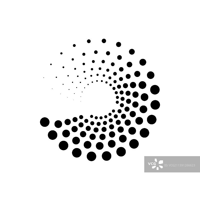 半色调圆形图案边框设计图片素材