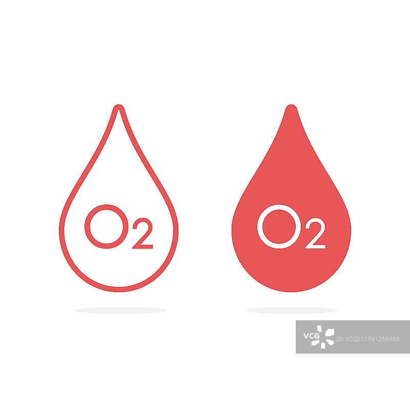 血液中氧气图标血氧饱和度图片素材