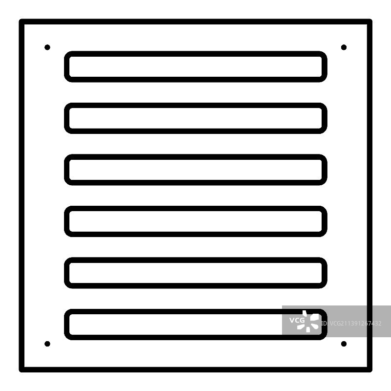 浴室排水孔线性图标图片素材