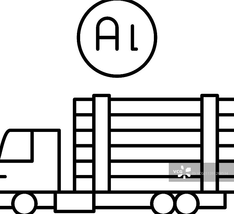 交通运输和交付铝生产图片素材