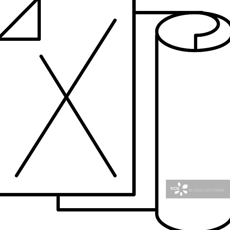 牛皮纸清单线图标图片素材