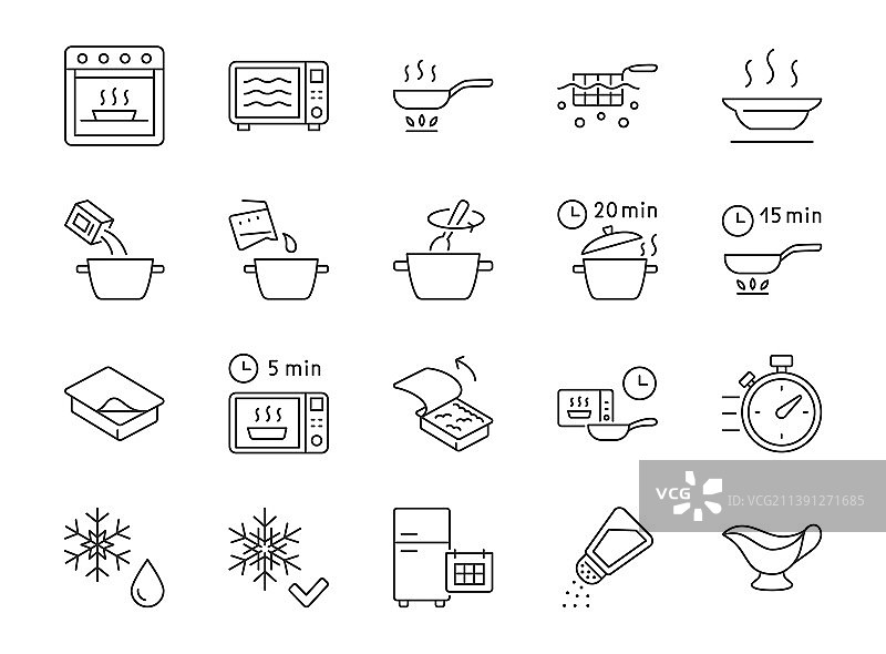 即食食品包装系列图标图片素材