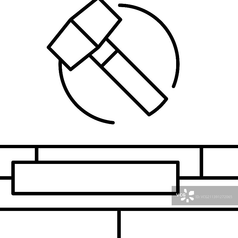 地板维修线条图标图片素材