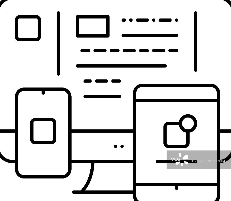 应用软件线性图标图片素材