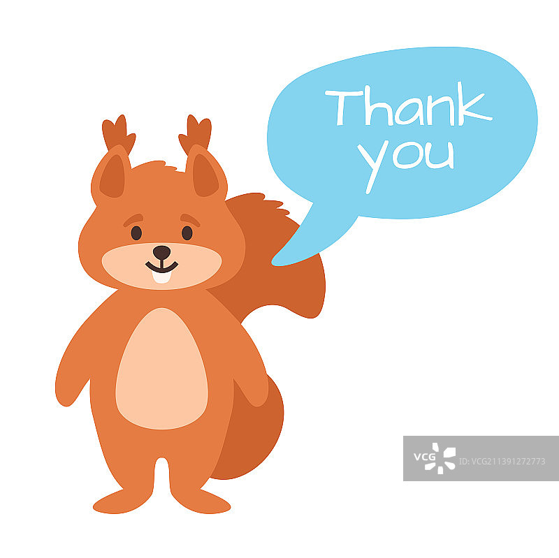 卡通风格可爱松鼠图片素材