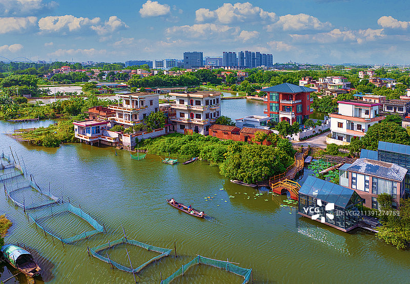 水乡新貌图片素材