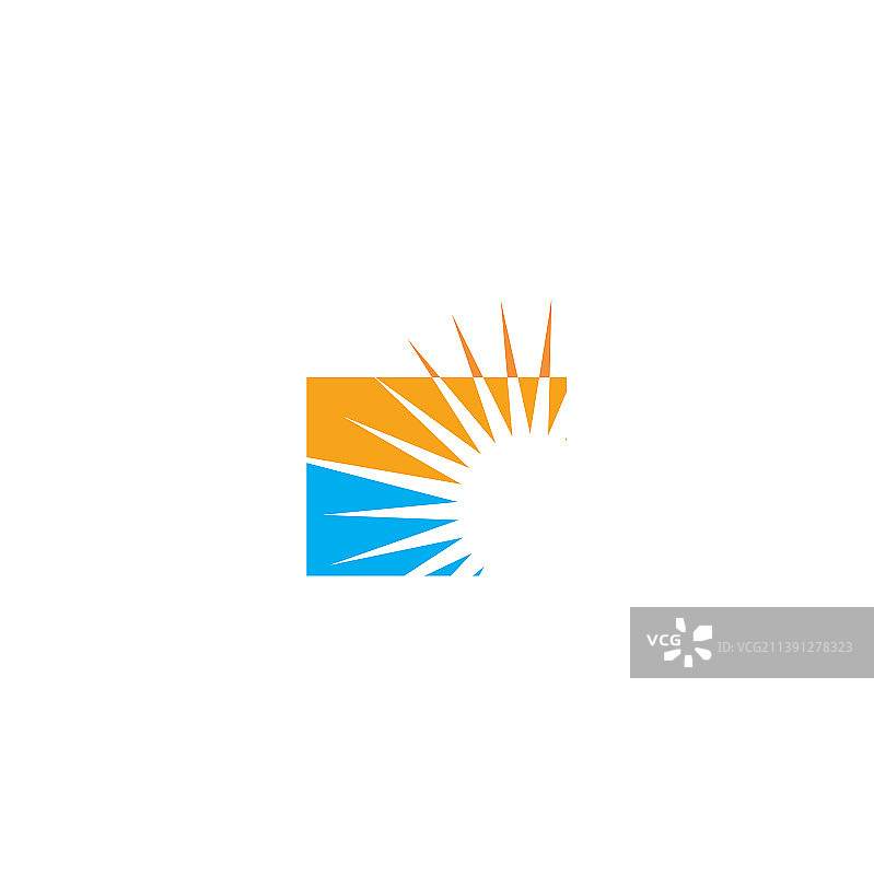 阳光方形标志图片素材