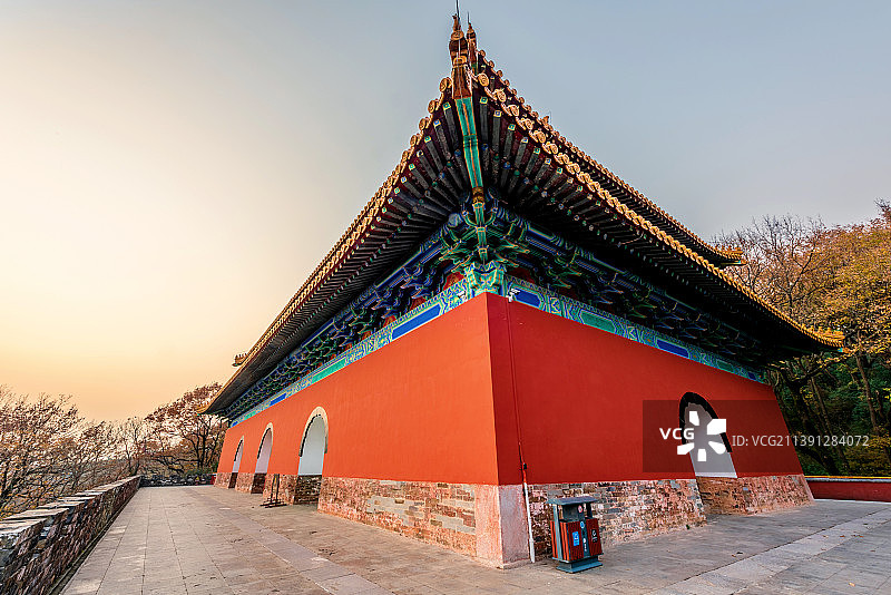 中国江苏南京钟山风景名胜区明孝陵图片素材