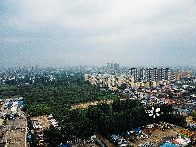 容城县 雄安新区 容和塔 津海大街 航拍图片素材