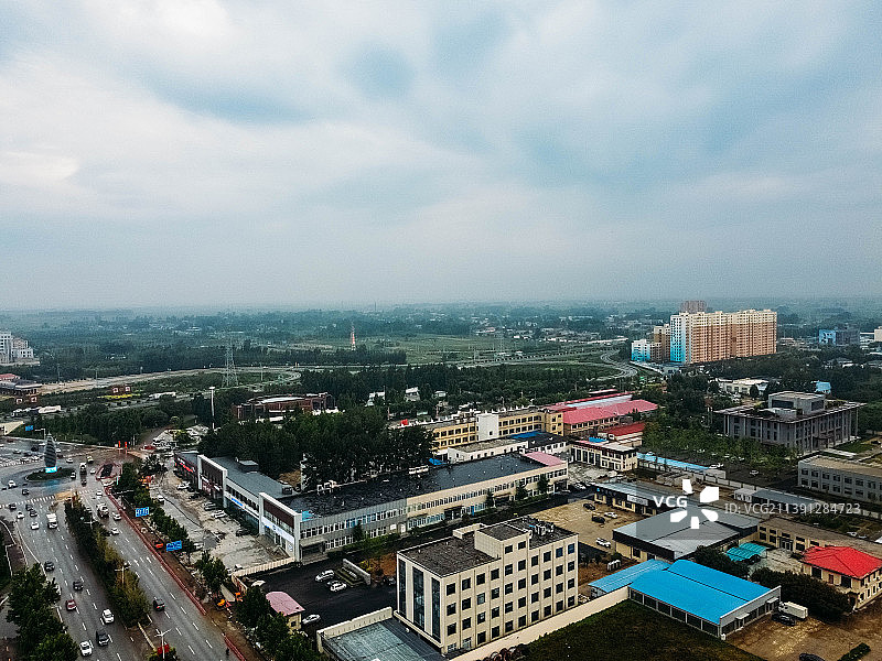 容城县 雄安新区 容和塔 津海大街 航拍图片素材