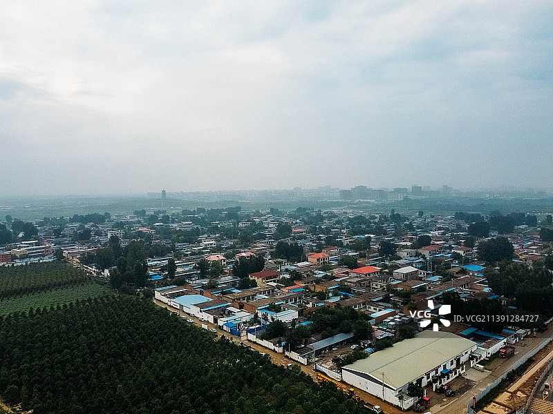 容城县 雄安新区 容和塔 津海大街 航拍图片素材