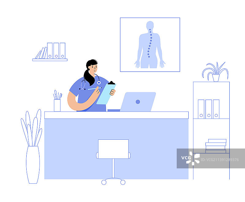 背痛治疗图片素材