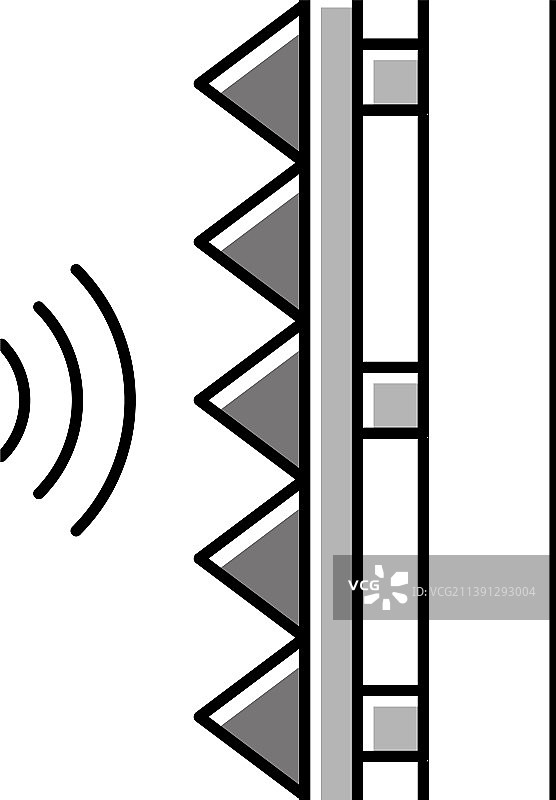 隔音层彩色图标图片素材