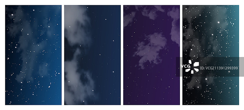 繁星点点的夜空图片素材