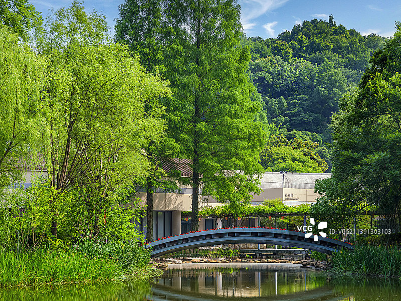 杭州·中国丝绸博物馆室外风景图片素材