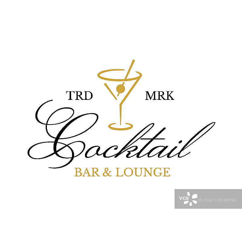 鸡尾酒Logo图标图片素材