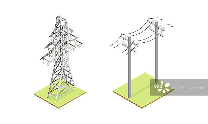 高压电力设备组件图片素材