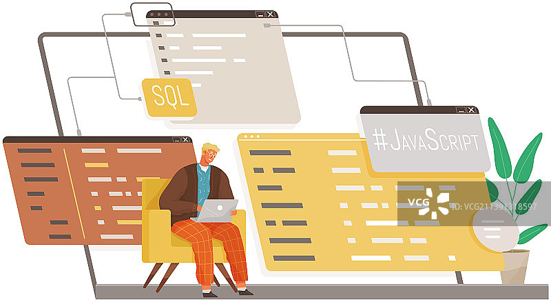 程序员工程和编码集图片素材