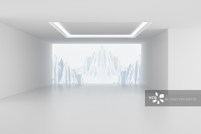 室内空间展览大厅背景图片素材