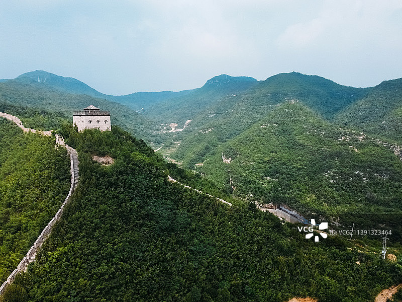 固关长城 青银高速 平定县 娘子关镇 航拍图片素材