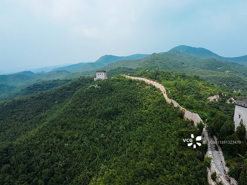 固关长城 青银高速 平定县 娘子关镇 航拍图片素材