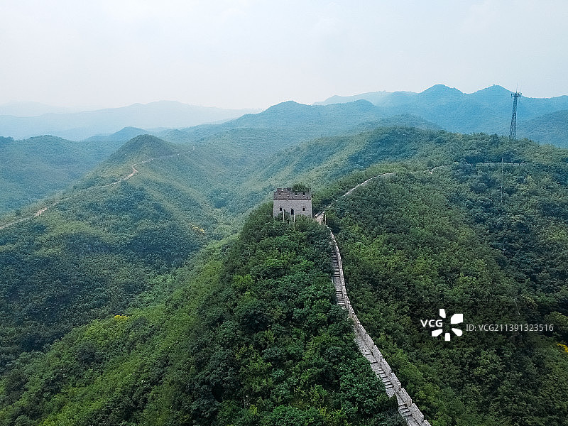 固关长城 青银高速 平定县 娘子关镇 航拍图片素材