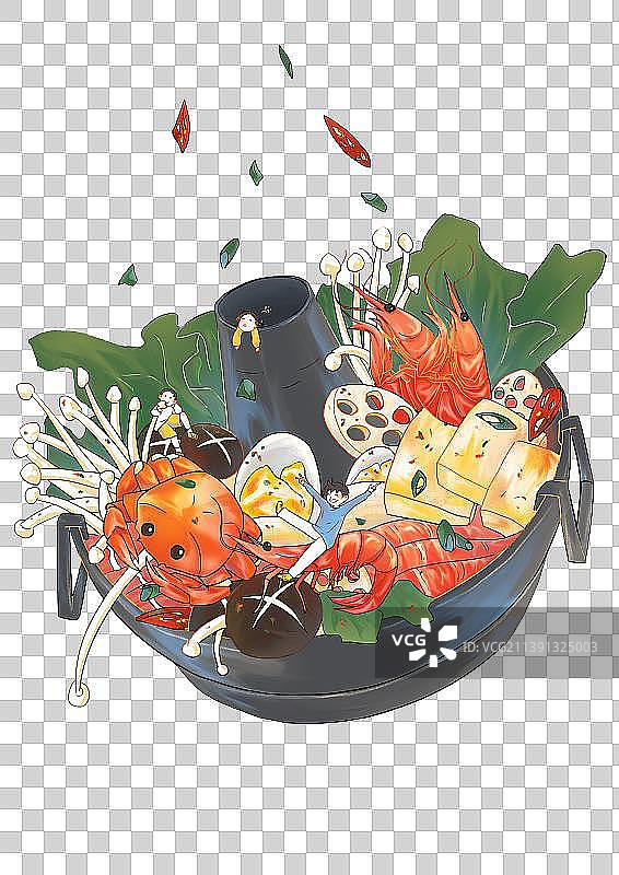 火锅插画图片素材