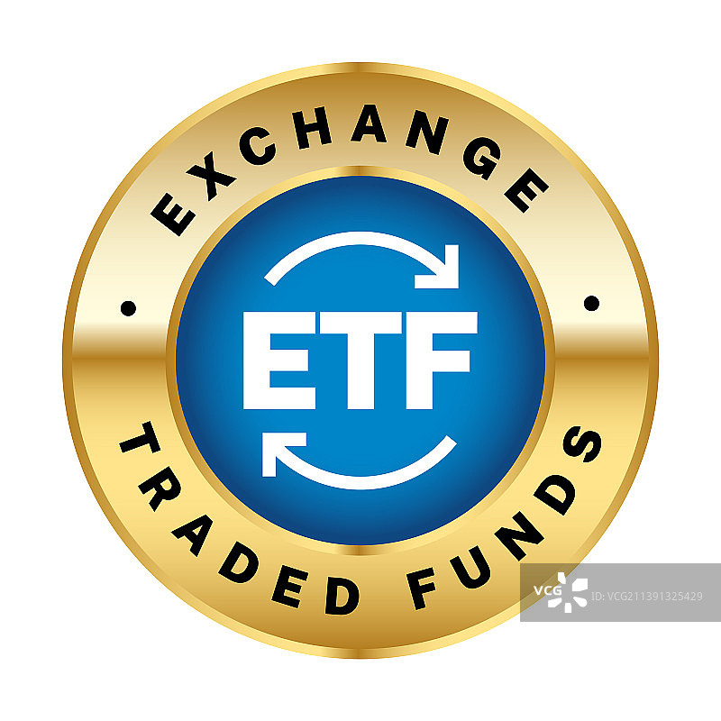 ETF交易所交易基金信息图设计图片素材