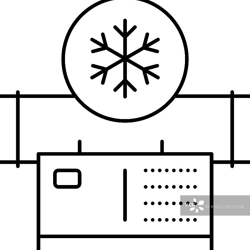 空气净化线条图标图片素材