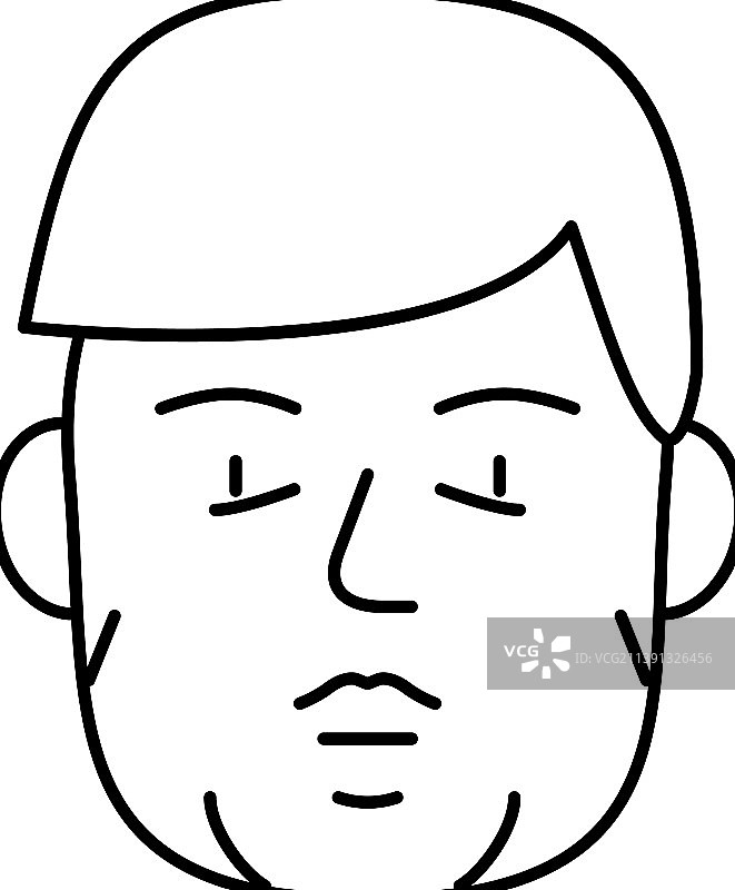 肢端肥大内分泌科线条图标图片素材