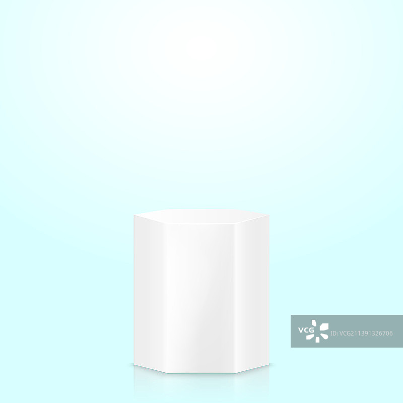 逼真的几何立柱展示台图片素材