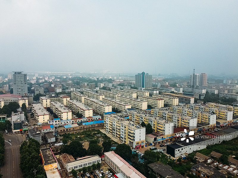 井陉矿区 古桥南街 南纬东路 衡北小学 航拍图片素材