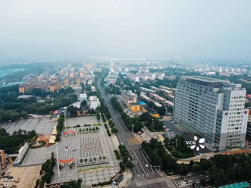 井陉矿区 古桥南街 南纬东路 衡北小学 航拍图片素材